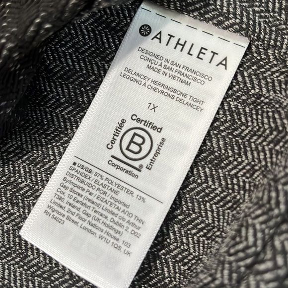 Athleta Delaney Herringbone Tight Size 1X - Picture 7 of 10